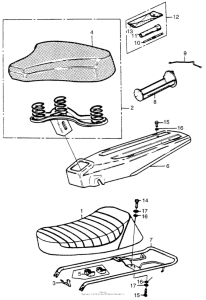 PA50 Seat + carrier + tools