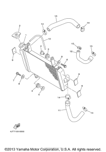 TZ125M Radiator. hose