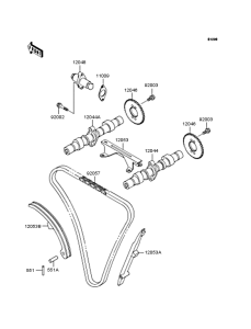KLE400 Распредвал