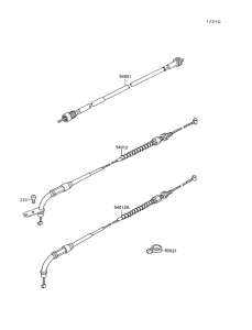 VN1500 Тросы управления