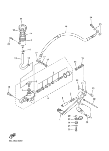 YZF-R6 Задний торм цилиндр