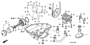 CB1300S (ABS) Картер масляный / масляная помпа