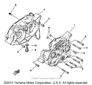 MX80G Картер двигателя