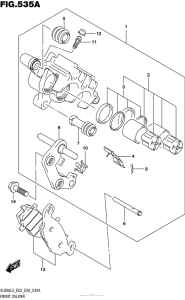 VL800B Front Caliper (Vl800L5 E03)