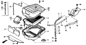 VTR250 Воздушный фильтр