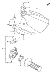 RMX250 Рукоятка газа и тормоза