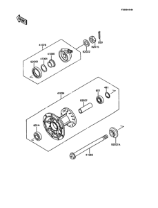 KMX200 Переднее колесо
