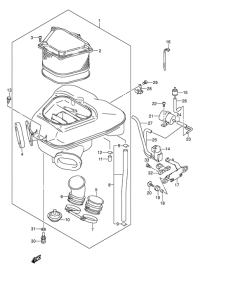 GSX1300R Воздухоочиститель