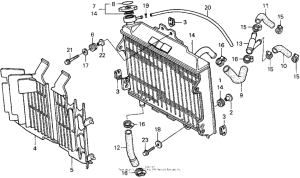 CR125R Радиатор