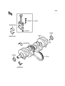 ZR750 Коленвал