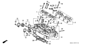 VFR400R Головка цилиндров