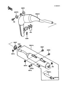 KDX80 Глушитель