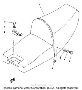TZ350E Сиденье