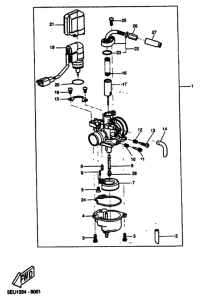 YH50 Carburetor assy