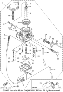 TW200P Карбюратор
