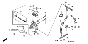 CBF150 Fr. brake master cylinder