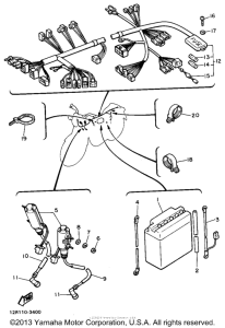 XS400J Электрика