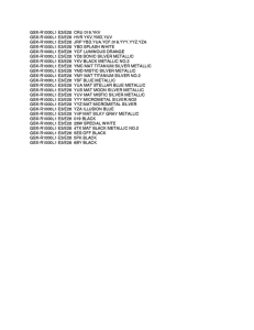 GSX-R1000 Color chart