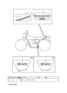 SR400 ｸﾞﾗﾌｲﾂｸ & ｴﾝﾌﾞﾚﾑ