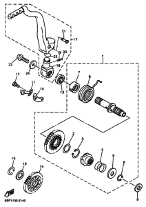 WR400F Стартер