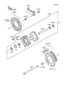  Задняя ступица колеса