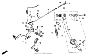 Педаль тормоза
