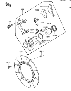 KL600 Передний суппорт