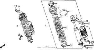 CB1000 Задние амортизаторы