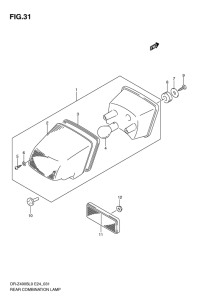 DR-Z400 Задний комбинированный сигнал