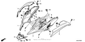 NC700X (DCT) Боковые обтекатели