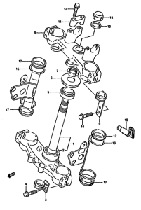 DR350 Траверса нижняя
