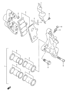 TL1000 Передний суппорт тормозной