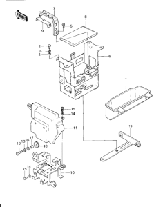 KZ1000 Battery case / tool case