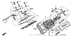 ST1300P (ABS) Крышка головки цилиндров