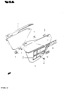 GP100 Обтекатель задний