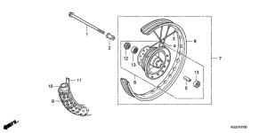 CRF100F Transom + tube