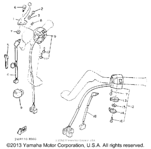 XVZ13DDC Handle switch-lever