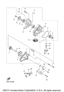 XVS1300A Водяной насос