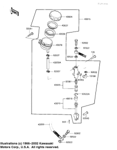 ZX900 Задний тормозной цилиндр