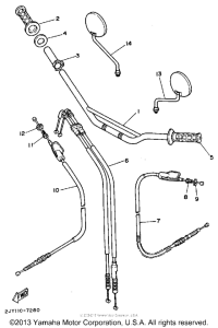 TW200DC Handlebar-cable