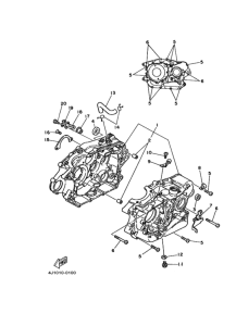 SR250 Картер двигателя