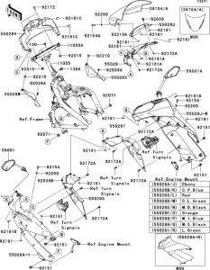EX650 Cowling(1 / 2)(upper)