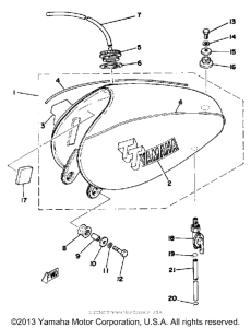 TT500D Топливный бак