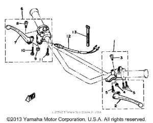 DT100J Handle switch-lever