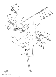 TY80 Stand. footrest
