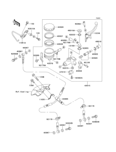 ZX600 Главный тормозной цилиндр