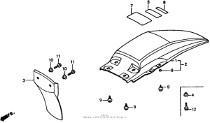 XR80R Задний бампер