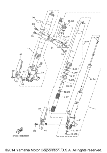 XV17PCWC-F Передняя вилка