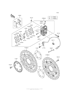 ZX636 Передний тормоз