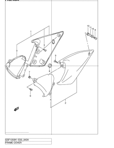 GSF1200S Обтекатель задний